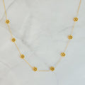 Waterproof Golden Flower Necklace