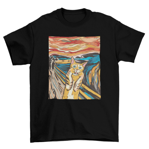 The Scream Cat Parody T-Shirt