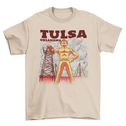 Tulsa Oklahoma urban district tower t-shirt