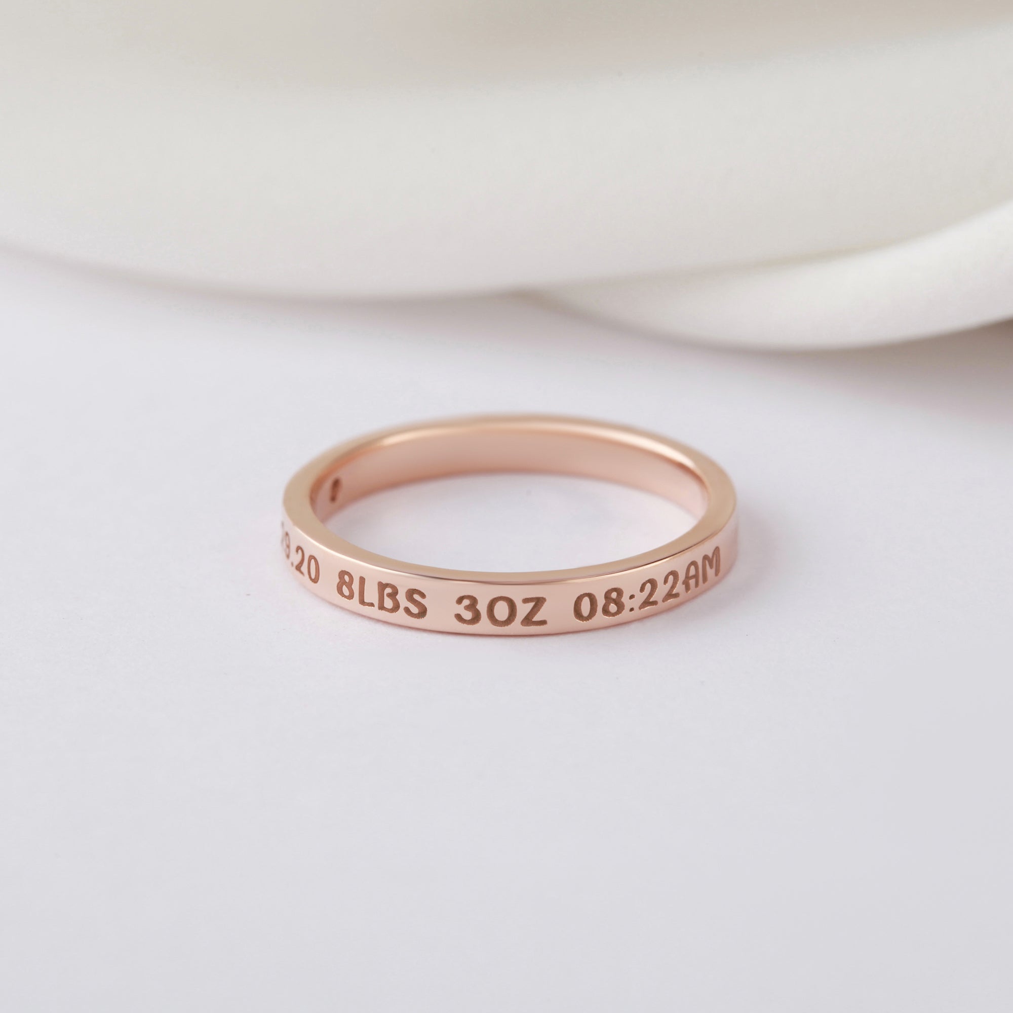 Personalized New Mom Name Ring