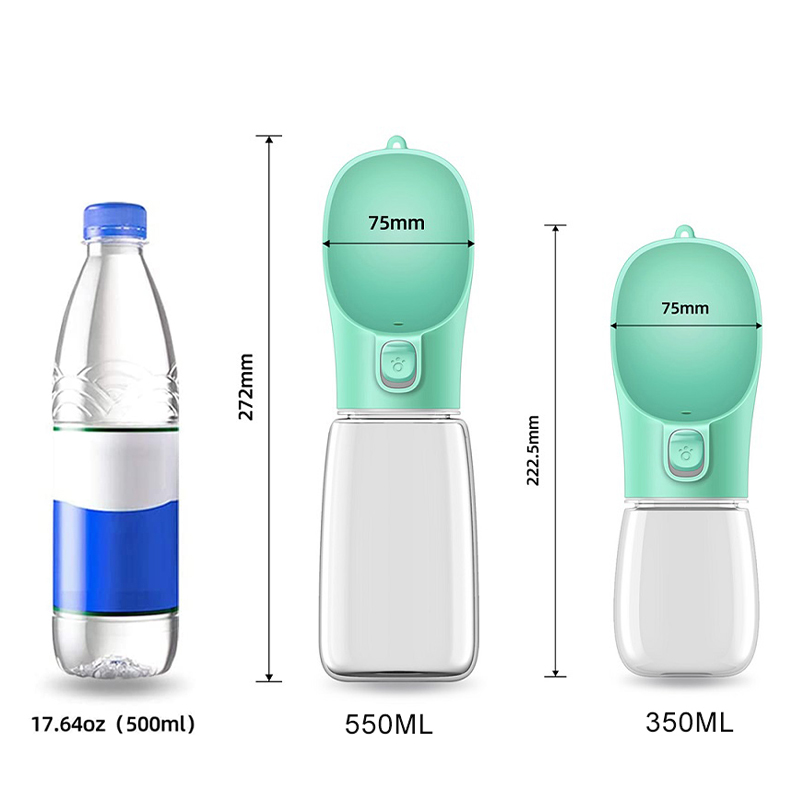 Portable Dog Water Bottle – One-Touch Travel Dispenser