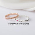 Personalized New Mom Name Ring