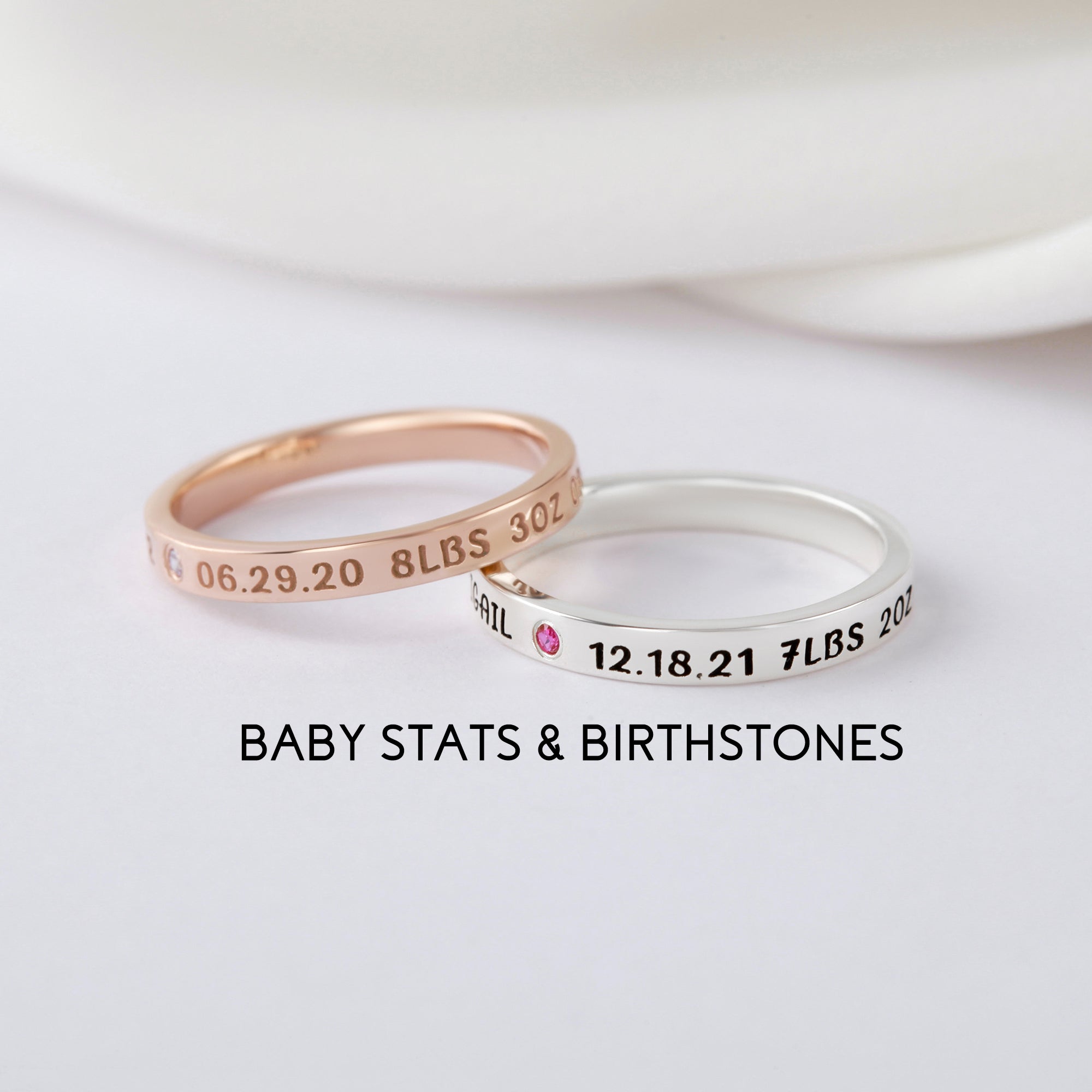 Personalized New Mom Name Ring