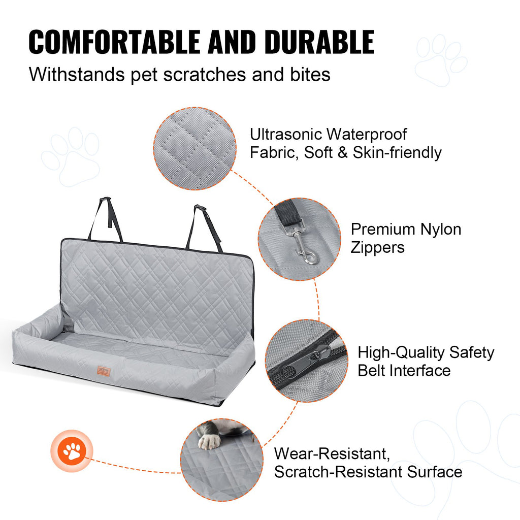 Waterproof Dog Car Seat & Travel Bed – 100 lb Capacity